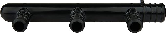 EFIELD 3 Outlets Closed Poly PPSU Barb Crimp Pex Manifold: 3/4 Trunk, 1/2" Port (3 Outlets), F2159 (Pack of 2),(PPSU1807013-2PCS)