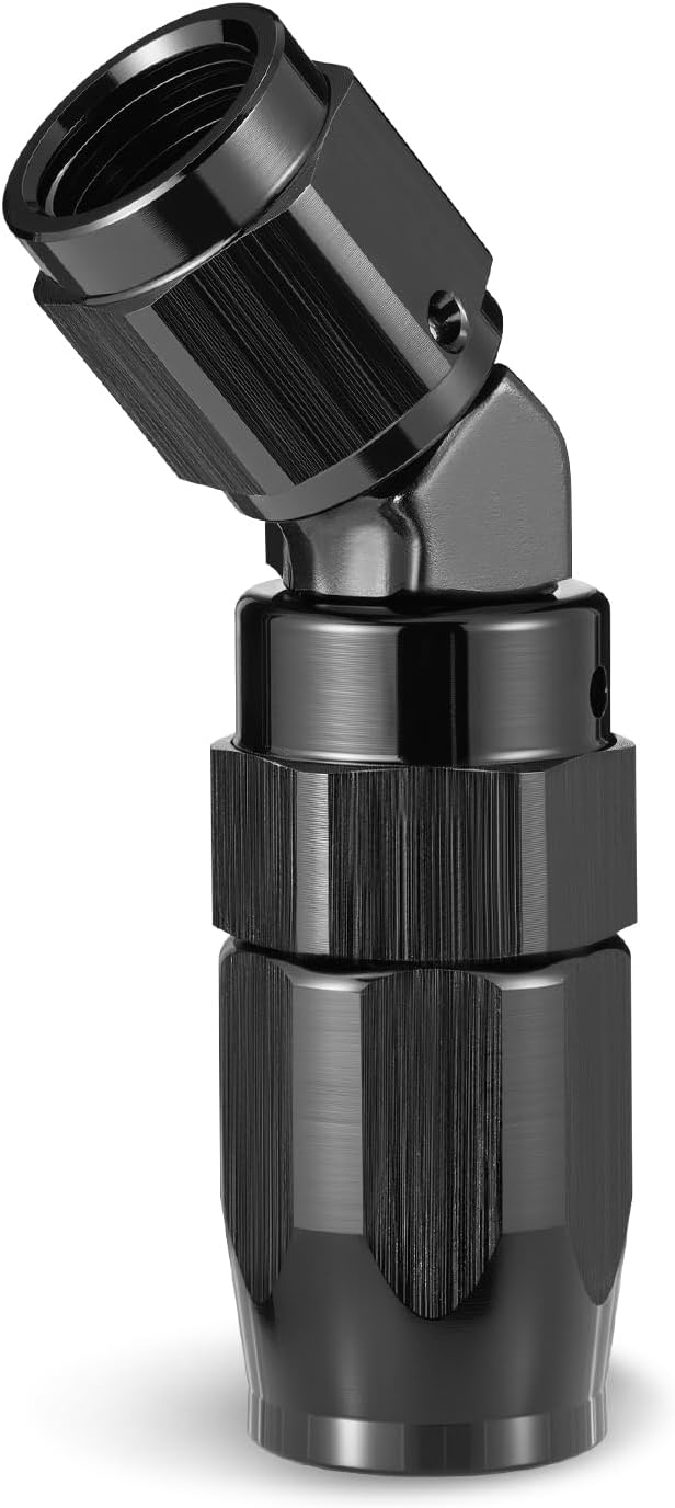 EVIL ENERGY 4AN Hose End Fitting 45 Degree Swivel Low Profile Forged Aluminum for CPE Braided Line