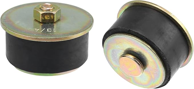 X AUTOHAUX 4pcs Automotive Rubber Freeze Plug Rubber Expansion Plug Fit Hole Size 1-3/4" to 1-7/8" 44mm-47mm