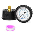 MEANLIN MEASURE 0~200Psi Stainless Steel Liquid Filled Pressure Gauge 1/4" NPT 2.5" FACE DIAL with Rubber Protective Sleeve, Center Back Mount