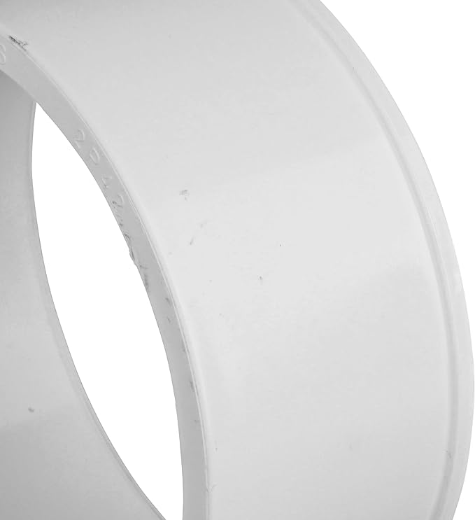 NDS 2P42 PVC Adapter Bushing, 4-Inch, for DWV/SCH40 Spt X S&D Hub Connections, for Use with 4-Inch DWV/SCH40 and Sewer and Drain Pipe, White