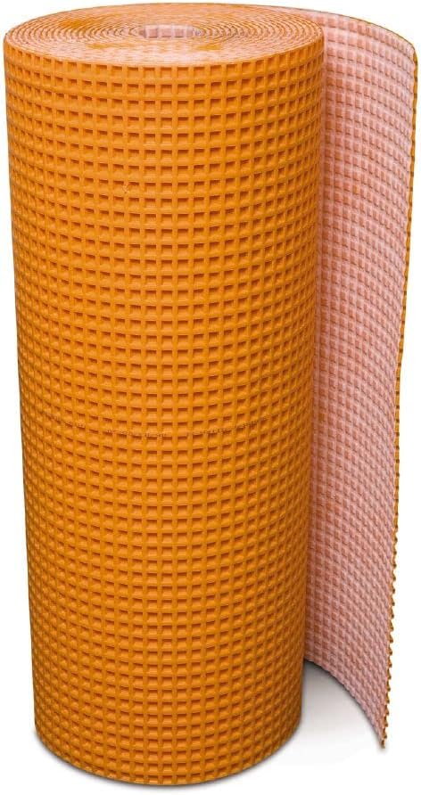Schluter Ditra-XL Uncoupling and Waterproofing Membrane for Ceramic and Stone Tile Application - Quick Installation, Made of Polyethylene, 7mm Thickness, 175 Square Feet - DITRA-XL/175