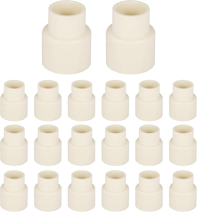 (20 Pieces) EFIELD 3/4" x 1/2" CPVC Pipe Fittings, Slip x Slip (Socket) Coupling, For Hot and Cold Water Plumbing,(CPVC028-10-20PCS)