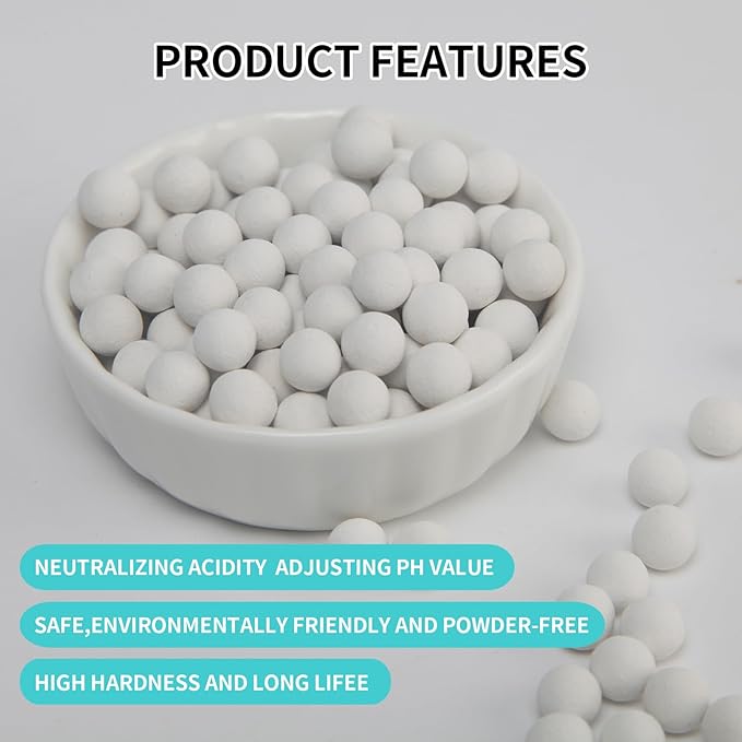 Condensate Neutralizer（3.7 Lbs） Compatible with Rinnai Navien Rheem A. O. Smith tankless Water Heater Condensate Neutralizer，7-8mm condensate Neutralizer kit Pellets,condensate Pump Tablets
