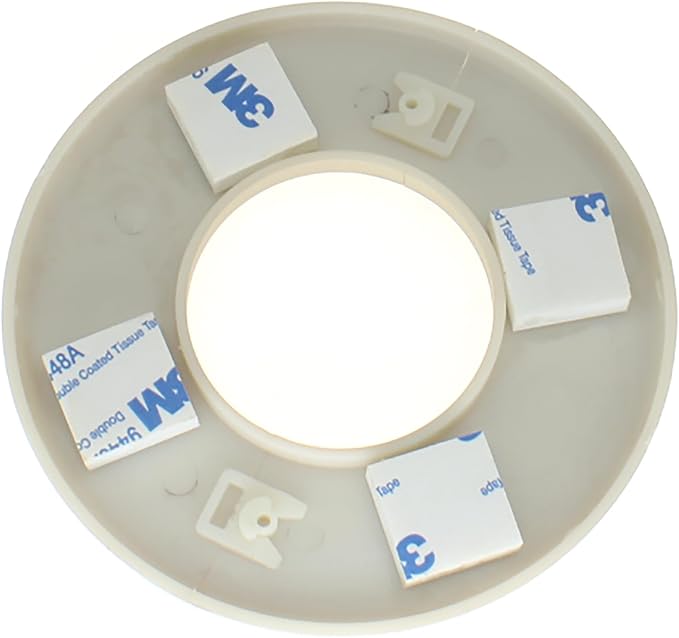 FDXGYH 2 Pcs 1.0 Inch ABS Wall Split Flange Self-Adhesive tape Round Escutcheon Plate Cover for Water Pipe Faucet Decoration Accessories [Gold]