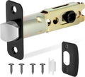 Matte Black 1 Pack Door Lock Parts, Adjustable Door Latch Replacement, Door Lock Replacement Parts, Door Deadlatch Mechanism