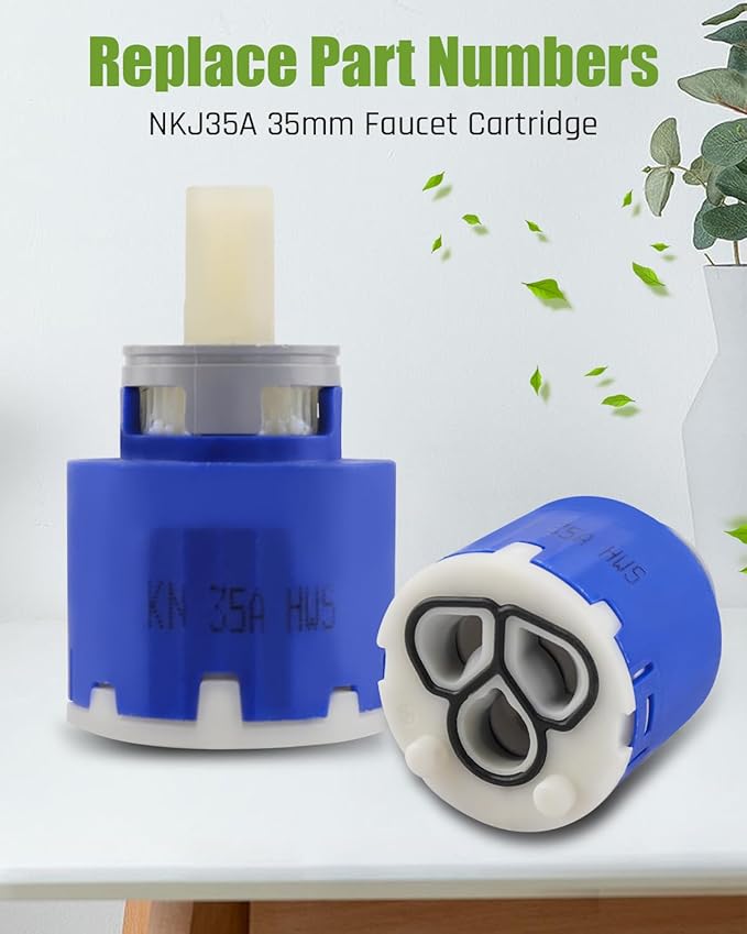 NKJ35A Single Lever Faucet Cartridge Fit for La Torre 12781, 35mm, Replacement Cartridge W/Right Rotation