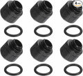 4-Pack G1/4" Thread 3/8 in ID 1/2 in OD Quick Tighten Compression Fitting - Durable Hard Tubing Compression Fitting for Soft Tubing, Computer Water Cooling System, Black