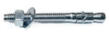 Zinc-Plated Steel Wedge Anchors, 5/8" X 10" - Heavy-Duty Mounting Bolts for Concrete - 50 Pack
