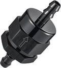 EVIL ENERGY 5/16" Check Valve, One Way Non-Return Valve Fitting Aluminum Black