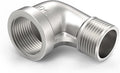 ChillWaves 304 Stainless Steel Pipe Fitting, 90 Degree Elbow 1-1/2" NPT Male x 1-1/2" NPT Female Thread Adapter(1-PACK)