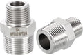 1 Pack 304 Stainless Steel Male to Male Adapter, 3/4" Male NPT x 1/2" Male NPT Hex Nipple Pipe Extension Fitting for Industrial, Automotive, Fluid Transfer, Home Gardening, Water