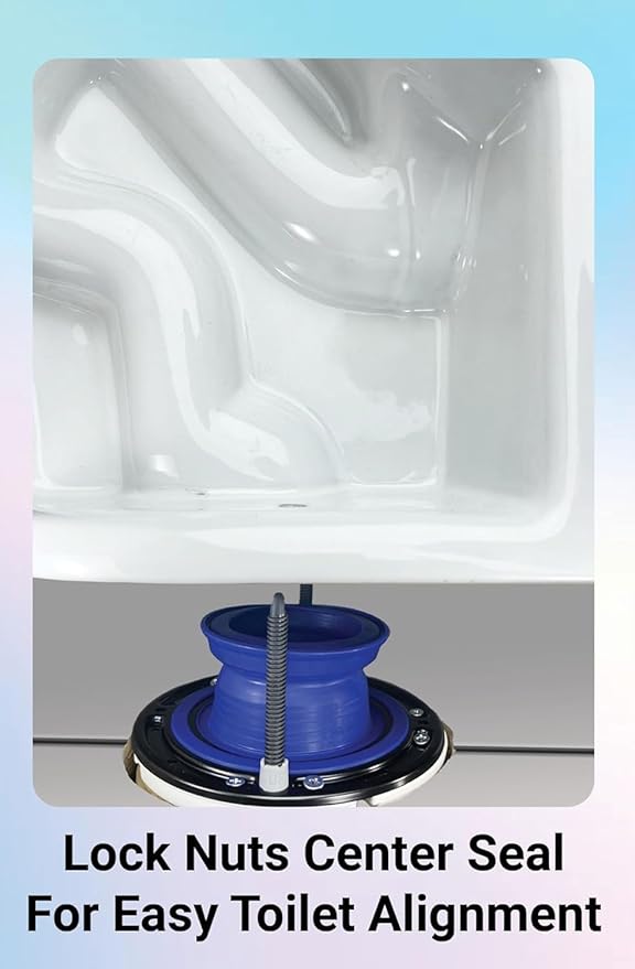 One N Done Toilet Flange Repair Kit - Toilet Kit For Low or Broken Flange. Toilet Wax Ring Replacement Kit W/Toilet Flange Extender Kit, Easy Toilet Bolts, & Toilet Caps For Bottom of Toilet. (2 Ea)