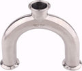 DERNORD 3 Way U Sanitary Ferrule Pipe Fittings Tri-Clamp Type Stainless Steel 304 (Pipe OD: 1.5 INCH)
