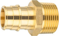 50-Pack HeSun PEX A Expansion Fitting, 1/2 Inch Male Thread Adapter,1/2" Male NPT x 1/2" Pex Expansion Adapter,ASTM F1960(PEX1960016-50)