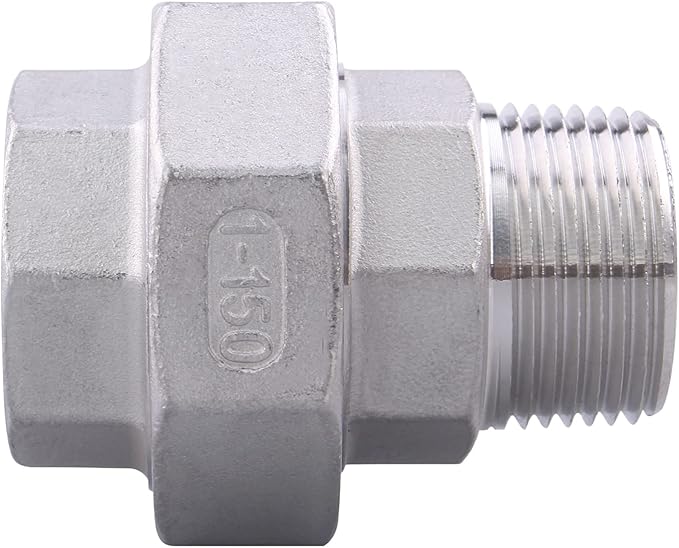 Cast Pipe Fittings Union - 1" NPT Female x 1" NPT Male Stainless Steel 304 Fitting,Class 150