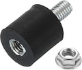 uxcell M3 Rubber Mounts, 1Pcs 8x8mm(DxH) Rubber Cylindrical Anti Vibration Isolator Shock Absorber with Lock Nuts for Car Bobbin Generator Air Compressors