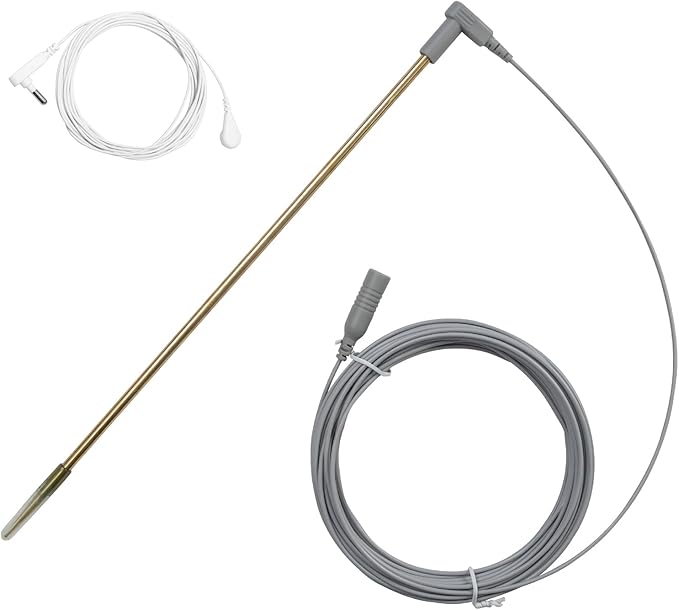 Grounding Rod with 40ft Wire, Connects Your Body to the Earth, Great to Use with Earthing Sheet, Grounding Mat, Pillowcase, Pad