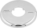 Retrofit Fire Sprinkler Escutcheon Cover Plate 3/4" IPS - Flat 2 Piece Stainless Round Split Flange for Easily Covering Gaps Between Fire Sprinkler Pipe and Ceiling or Wall - 1 PK