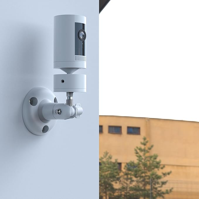 Adjustable Wall Mount Compatible with Pan Tilt Camera (1pack，White)