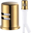 Dishwasher Air Gap Cover, Dishwasher Air Gap Cap for Kitchen Sink, Solid Brass Dishwasher Overflow Vent Cap Replacement Kit, Brushed Gold