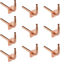 (Pack of 10) EFIELD Barb Crimp Pex Copper Stub Out Elbow with Wall Flange, 1/2"-8 Inch Length,(STUB016)
