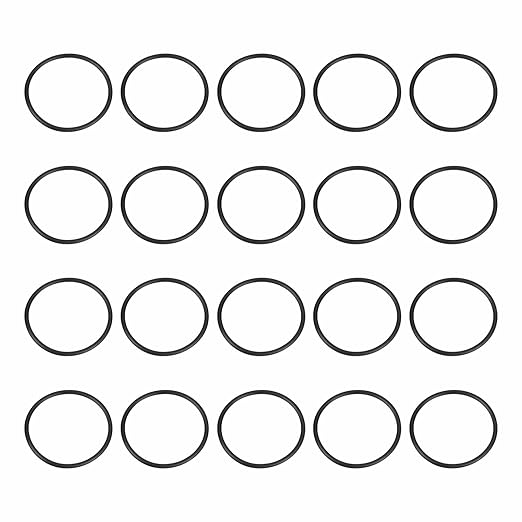 HARFINGTON 20pcs Nitrile Rubber O-Rings 38mm OD 34mm ID 2mm Width Metric Buna-N NBR Sealing Gasket Plumbing Sealing Repair O Rings for Car Auto Vehicle Repair Faucet Air Gas