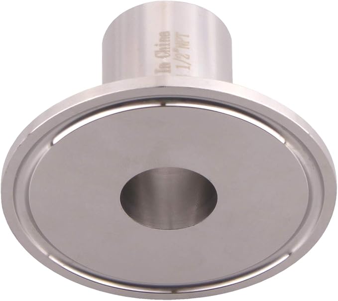 DERNORD Sanitary Female Threaded Pipe Fitting to 2 Inch TRI CLAMP OD 64mm Ferrule (Pipe Size: 1/2" NPT （2 Inch Tri clamp）)