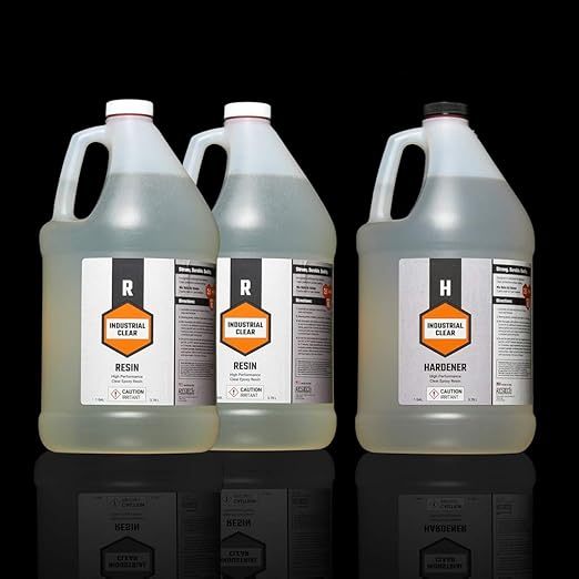 Industrial Clear - Rock Hard Epoxy Resin - 3 Gal Kit
