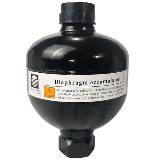Autovo 3/4-16, 20cu.in (0.32L) UNF Diaphragm Accumulator 4786psi Max Working Pressure