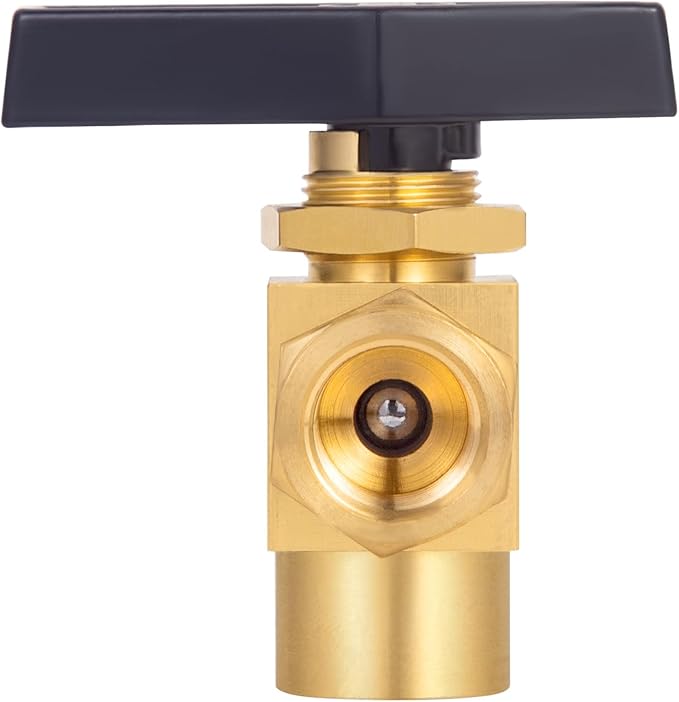 Heavy Duty Brass Instrument Replacement Control Needle Valve 1/4" Npt Female X 1/4" Npt Female