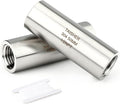 TAISHER 2PCS Stainless Steel Pipe Fittings, 1/2" NPT Female x 1/2" NPT Female Threaded, 2" Length Thickened Nipple Cast Pipe