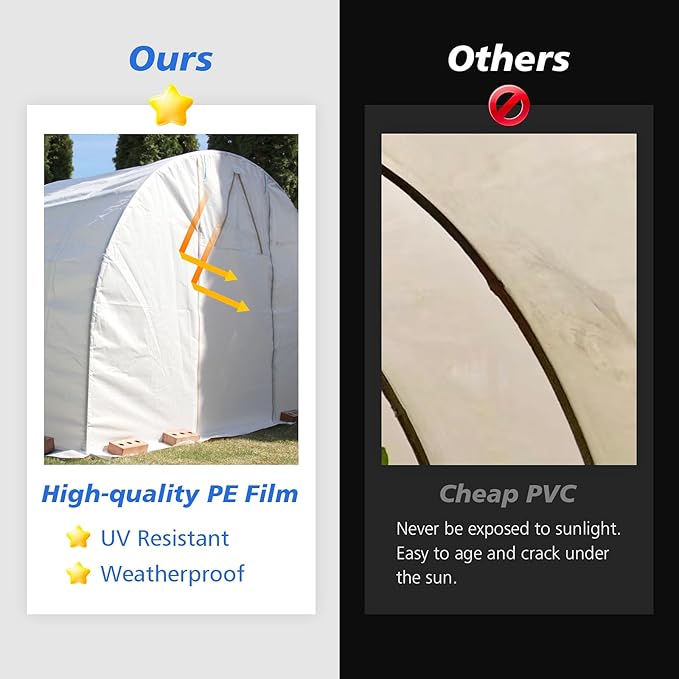 Crawl Space Vapor Barrier - 10 mil (12' x 100'), Thick Plastic sheeting, Drop Cloth Moisture Barrier Covering for Crawl Space Encapsulation, Blackout Plastic Painters Tarp, Black and White Panda Film