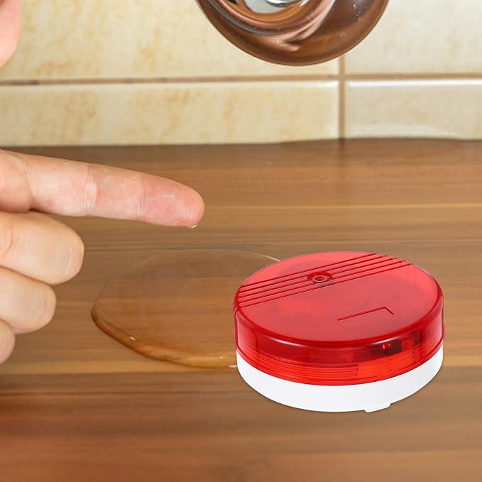 POPETPOP Water Leak Detection System Smart Sensor with Dual Audible Visual Alarm Instant Flood Warning for Basement Bathroom Kitchen Laundry Home Protection