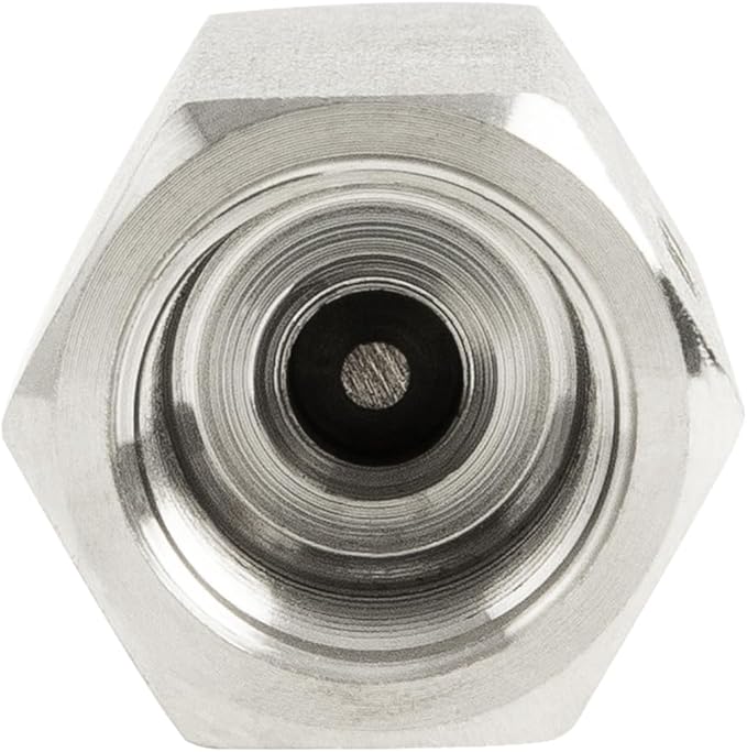 ChillWaves 304 Stainless Steel In-Line Siamese Check Valve 1/2" NPT Female Thread, One-Way Non-return Check Valve，Prevent Water Back-flow(1-PACK)