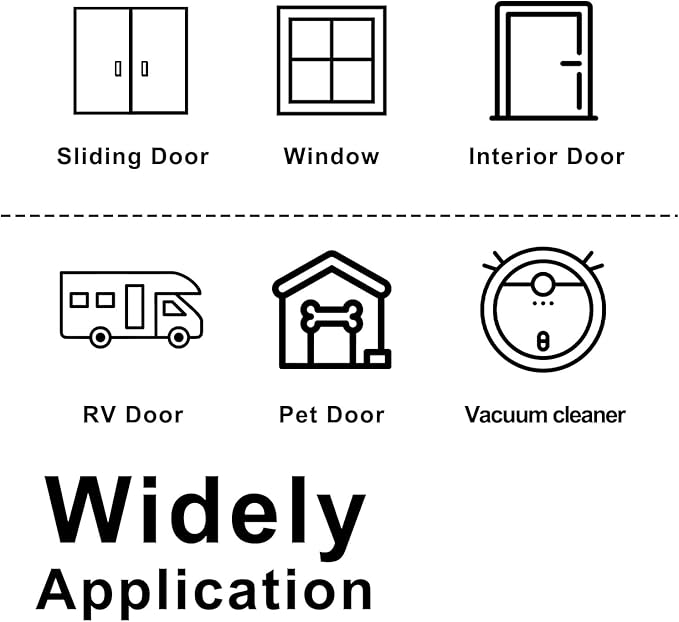 Weather Stripping Door Seal Strip, D Shape Rubber Door Weather Stripping,Self Adhesive Doors Seal Strip for Window Frame Weatherstripping Soundproofing Insulation (White, 23FT)