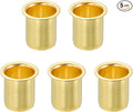 uxcell 5Pcs Fit for 12mm(1/2") Tube ID Brass Compression Fitting, Insert Tube Support Compression Sleeve Fitting, Sleeve Ferrules for Water Oil Air Pipe