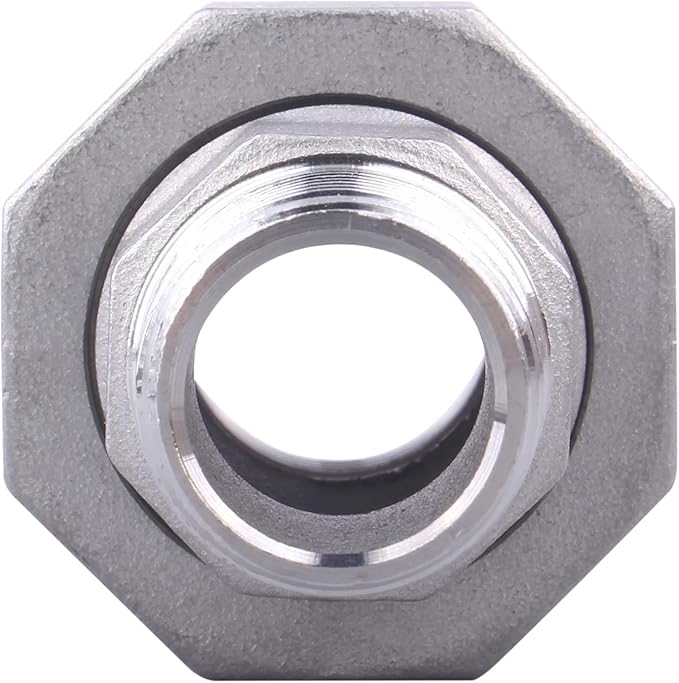 Cast Pipe Fittings Union - 1/2" NPT Female x 1/2" NPT Male Stainless Steel 304 Fitting,Class 150