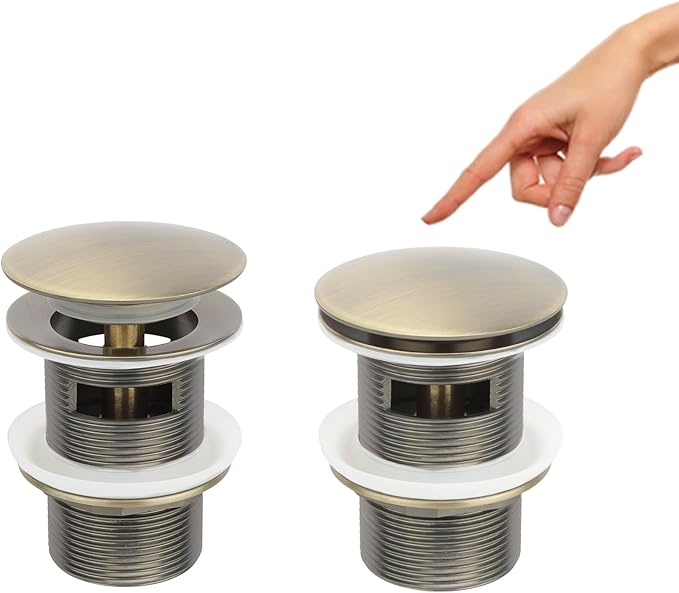 Bronze Freestanding Bathtub Drain Stopper, Compatible with Drain Rough-in Kit