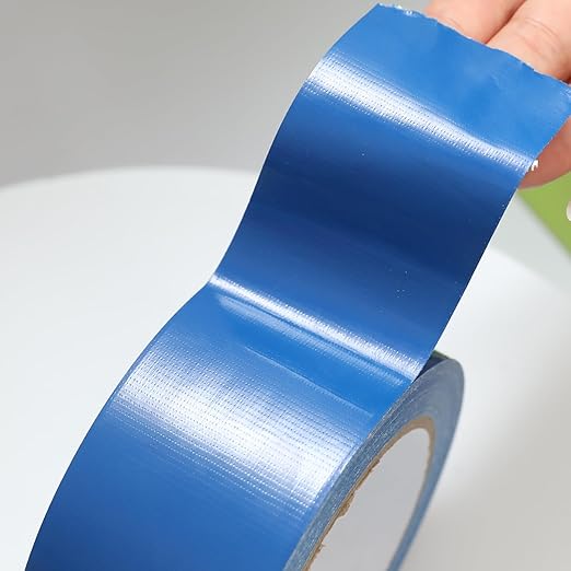 ROSEUP 2 Pack Duct Tape Heavy Duty,7.5 Mil Thickness,2 Inches x 30 Yards,Flexible,No Residue,Waterproof and Tear by Hand,Multi-Use for Indoor & Outdoor, Blue