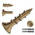 #8 x 3/4" Deck Screws (1106Pcs) 4lb. Carbon Steel, Yellow, Flat Head, Rust Resistant epoxy Coated, with T25 Star Bit