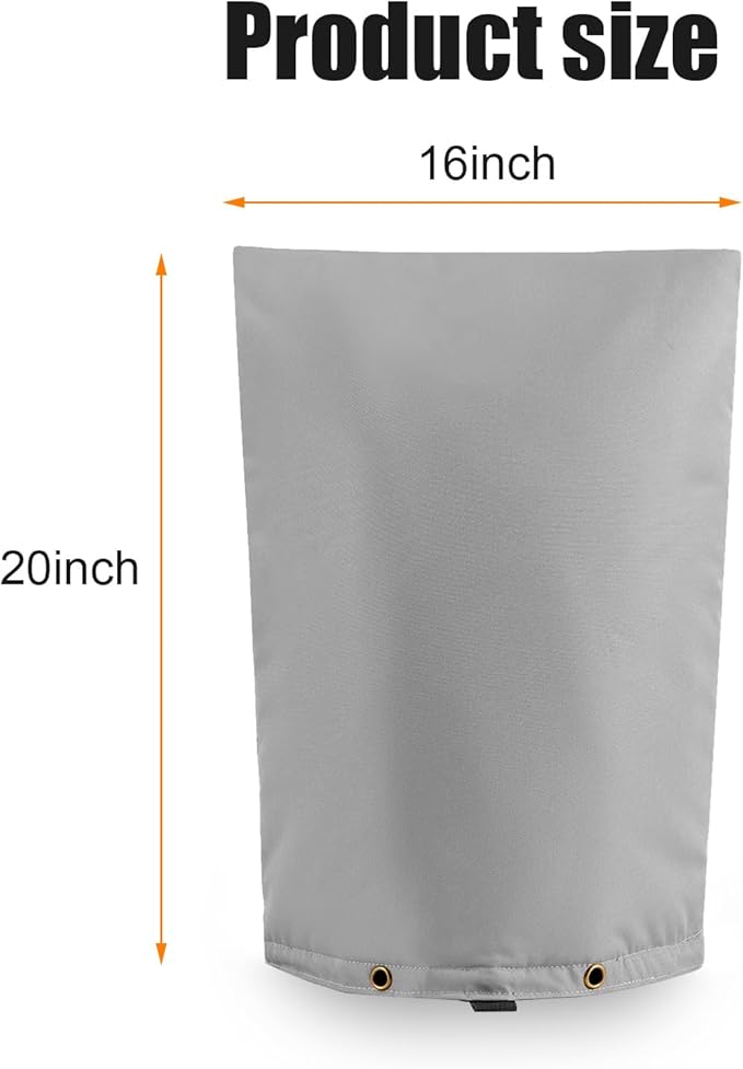 Insulated Backflow Preventer Pouch - Outdoor Pipe Insulation for Winter, Well Pump & Sprinkler Valve Protection