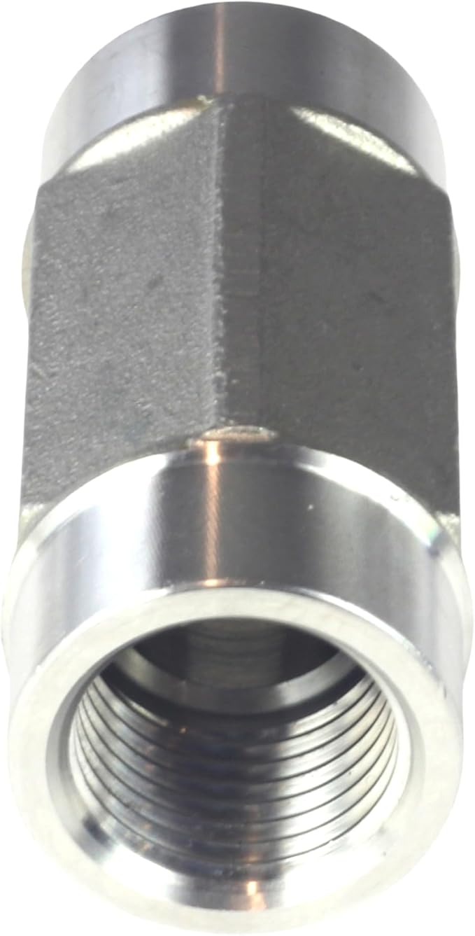 HFS(R) 304 Stainless Steel Forged Pipe Fitting NPT Tee, 1/2" NPT Female x 1/2" NPT Male x 1/2" NPT Female, 3 Ways Branch Tee Connector Pipe Fitting