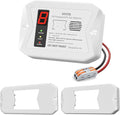RV Propane Gas Detector, VITITE Digital RV LP Gas Alarm, Hardwired - VDC 12V, Flush & Surface Mount, with 3 Brackets (White)