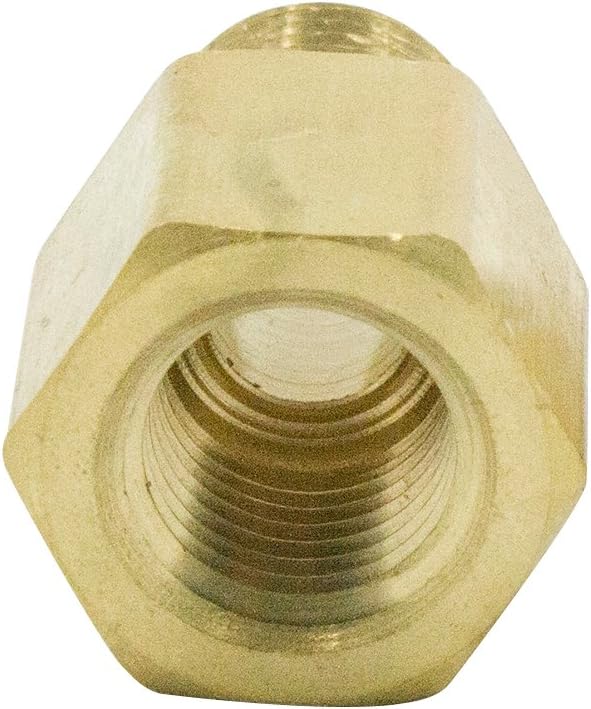 Legines Brass Pipe Fitting, Adapter 3/8" NPT Female to 1/4" NPT Male Reducing Adaptor 1200psi High Presure (Pack of 2)