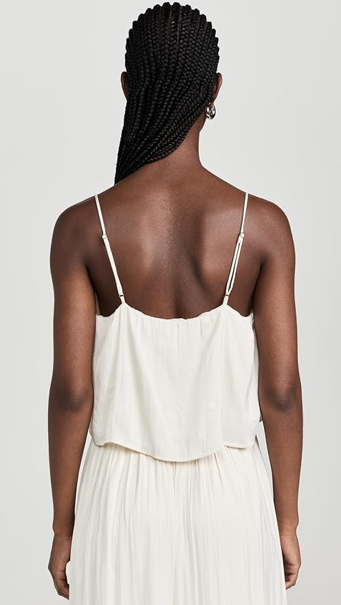 Fiore Satin Cropped Tank
