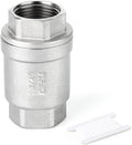 TAISHER 1PCS 304 Stainless Steel 3/4" Female Vertical Check Valve，Backflow Prevention, One Way Spring Check Valves CF8 WOG 1000