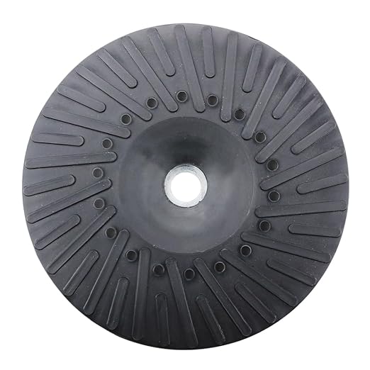 BHA Angle Grinder Ribbed Backing Pad for Resin Fiber Disc, 7" x 5/8" x 11