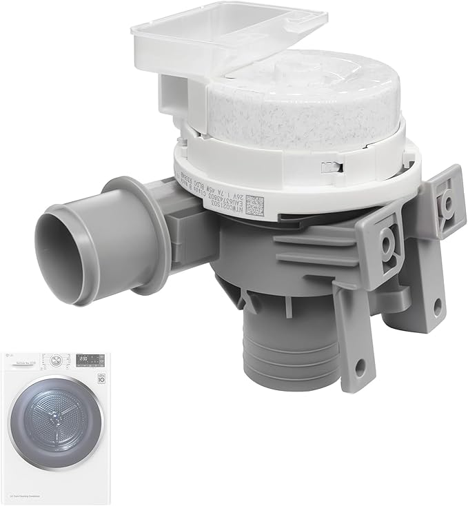Upgraded AHA75673404 AHA75673402 Washer Drain Pump Assembly Compatible with LG Washing Machine Drain Pump Replace AP6978814 PS12748410 WT7060CW WT7100CW WT7150CW WT7250CW WT7300CV etc.