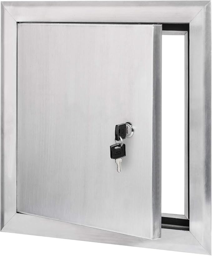 Premier 24x36 Universal Aluminum Access Panel Door with Keyed Latch, Insulated for Exterior Application Use, Wall or Ceiling Mounted for Drywall, Plumbing, Electrical, 2400 Series